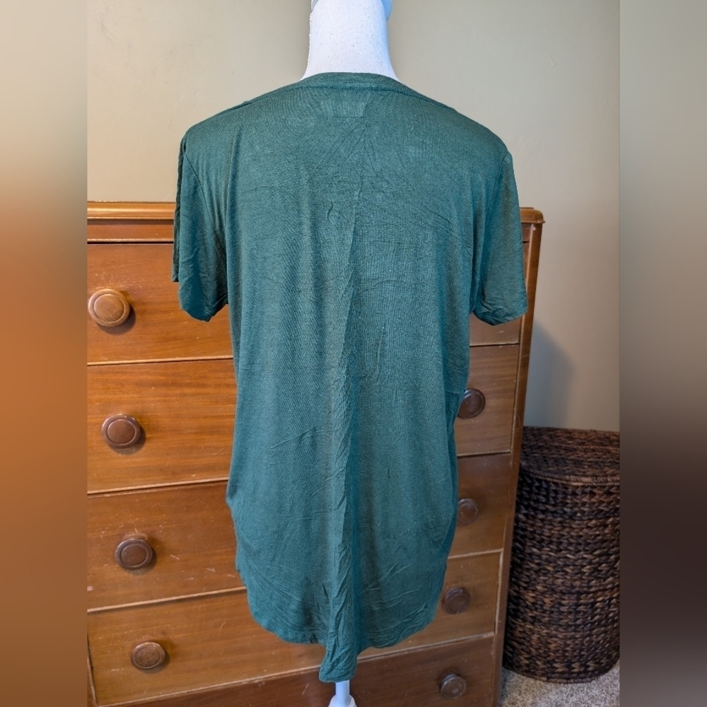 Green Bay Packers Slinky Classic V Neck Short Sleeve WMNS Shirt SZ L - Picture 7 of 11
